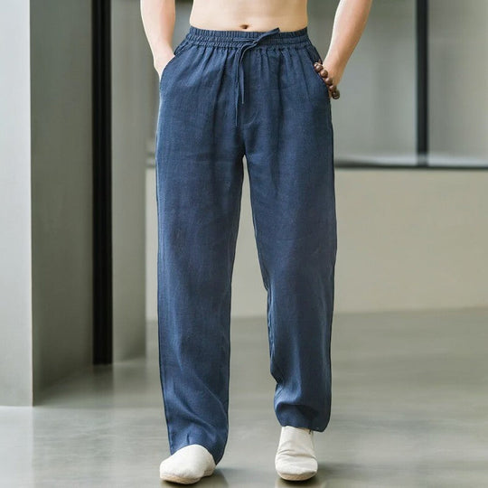 Pantalon en Lin pour Femme Style Décontracté 2
