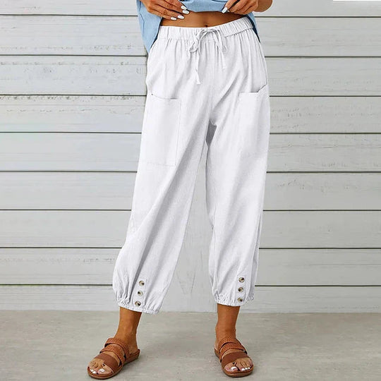 Pantalons Casual Femme Détente Tissu Respirant 5