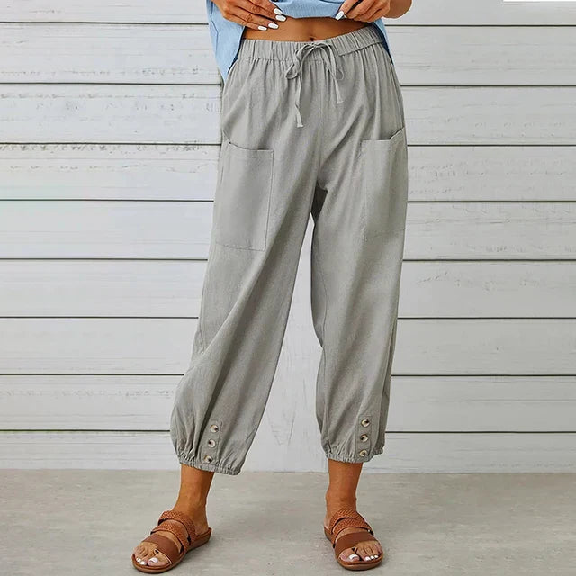 Pantalons Casual Femme Détente Tissu Respirant 6