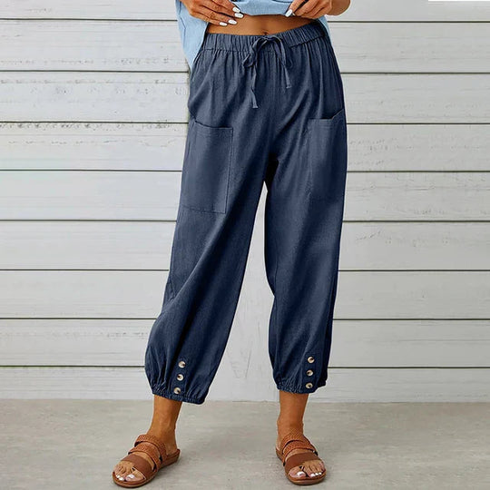 Pantalons Casual Femme Détente Tissu Respirant 7