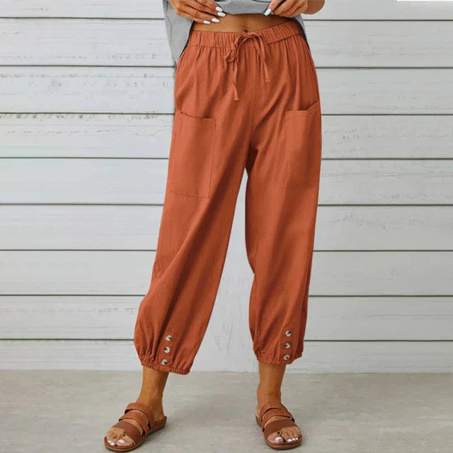 Pantalons Casual Femme Détente Tissu Respirant 8