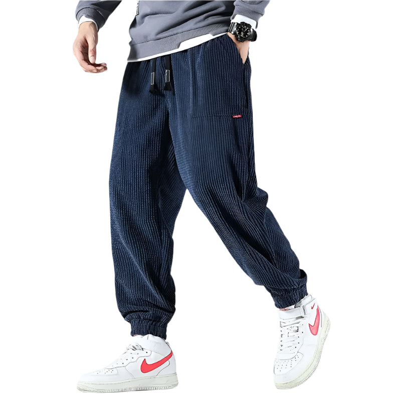 Pantalons de Jogging en Corde pour Hommes Style Décontracté 0