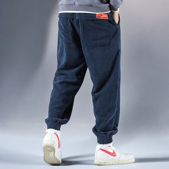 Pantalons de Jogging en Corde pour Hommes Style Décontracté 1