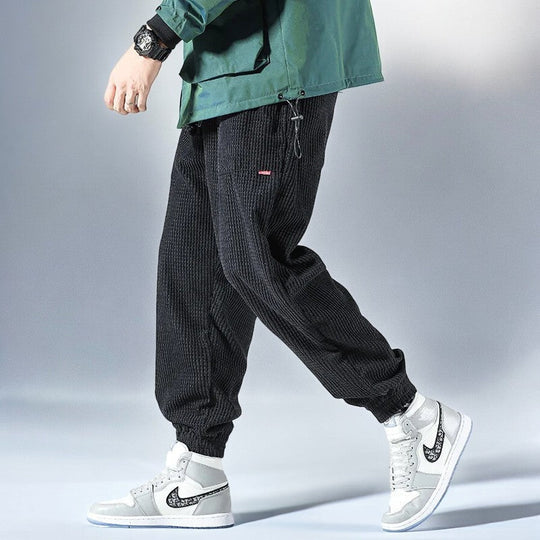 Pantalons de Jogging en Corde pour Hommes Style Décontracté 4