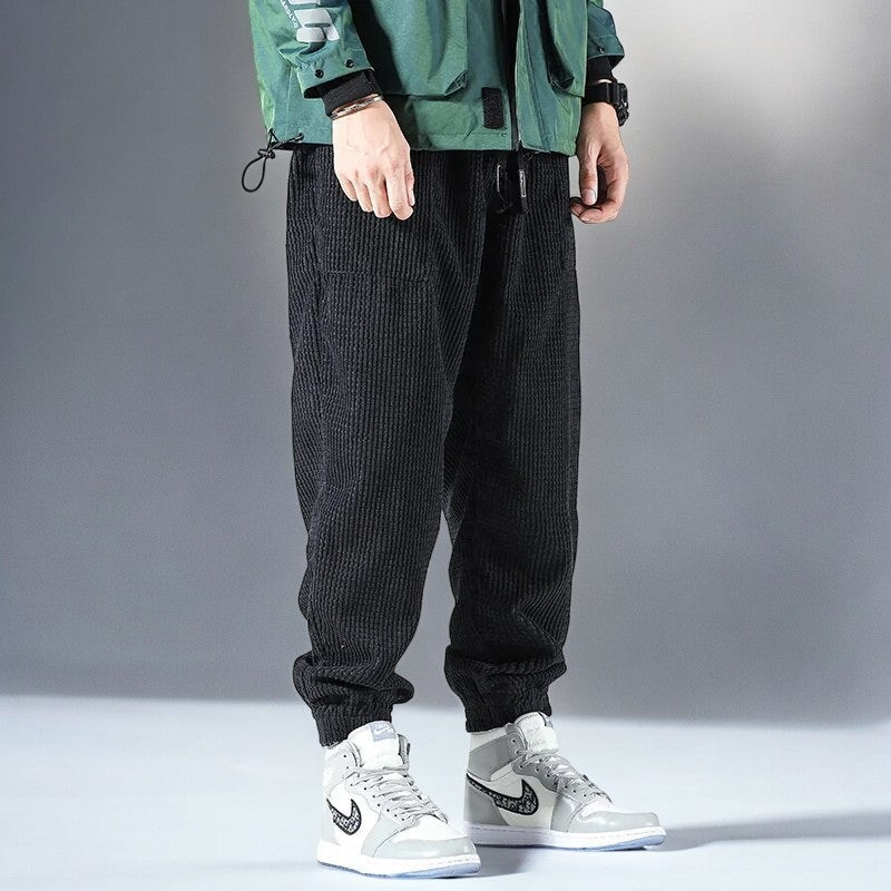 Pantalons de Jogging en Corde pour Hommes Style Décontracté 5