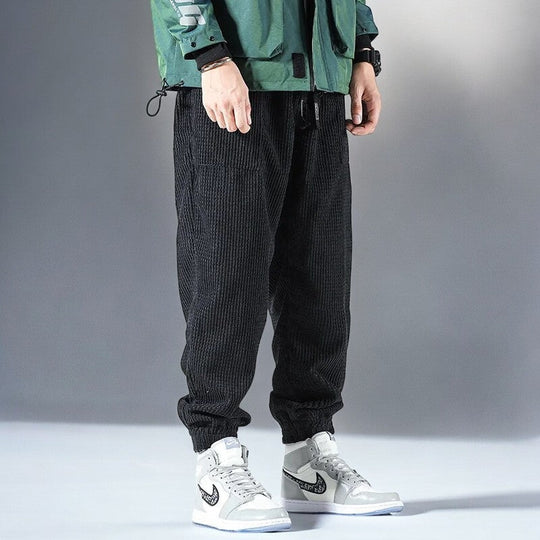 Pantalons de Jogging en Corde pour Hommes Style Décontracté 5