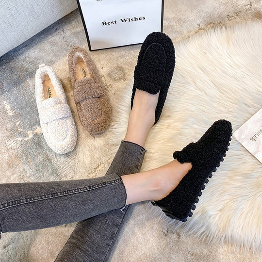 Pantoufles Femmes Confortables en Peluche 8
