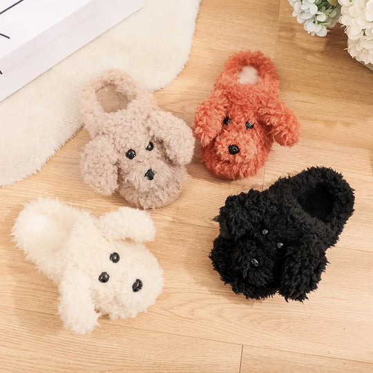 Pantoufles d'hiver pour femmes en peluche 1