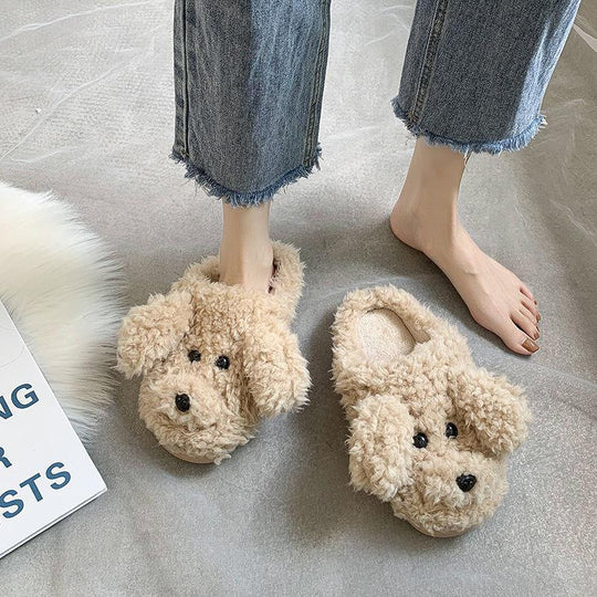 Pantoufles d'hiver pour femmes en peluche 6