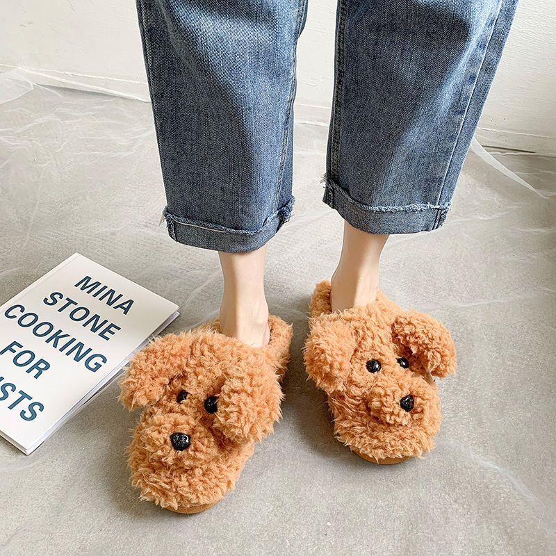 Pantoufles d'hiver pour femmes en peluche 7