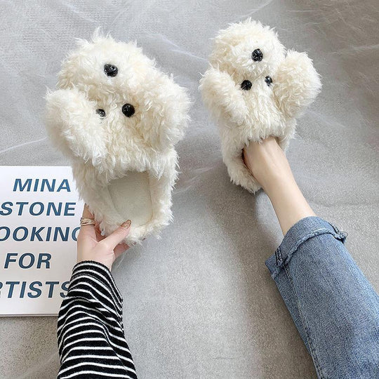 Pantoufles d'hiver pour femmes en peluche 8