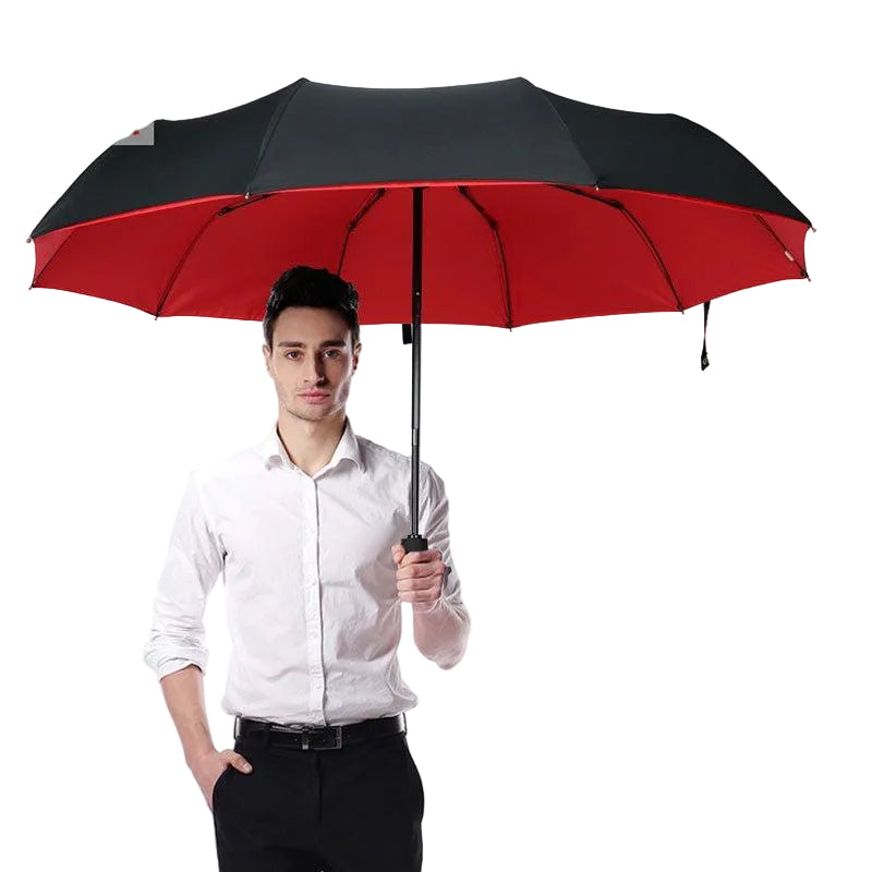 Parapluie Homme Pliant Solide Automatique Résistant aux Tempêtes 0