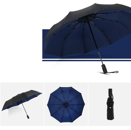 Parapluie Homme Pliant Solide Automatique Résistant aux Tempêtes 9