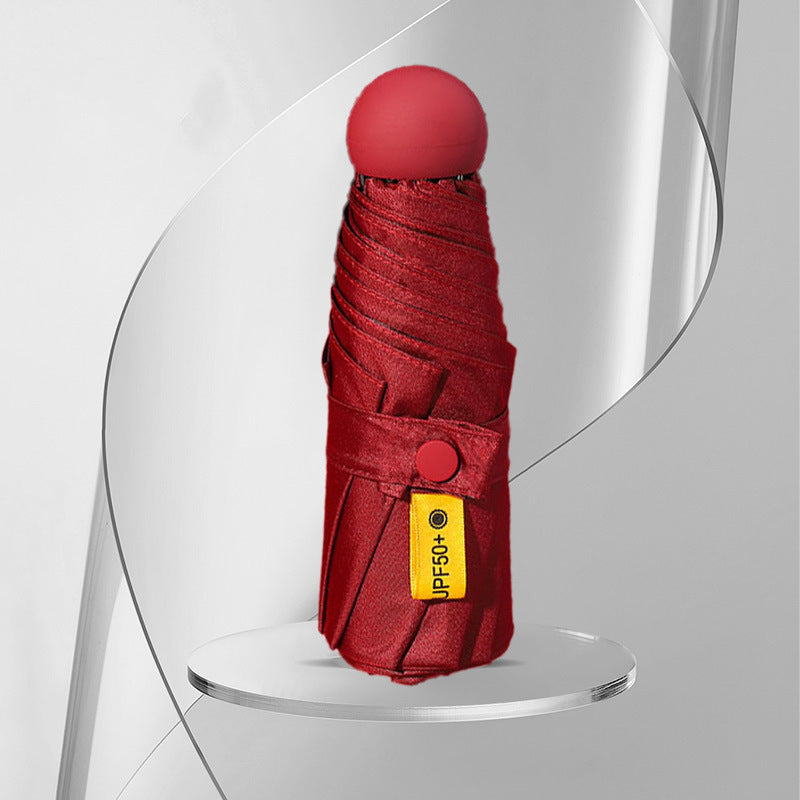 Parapluie Pliant Femme Compact avec Protection UV Moderne 12