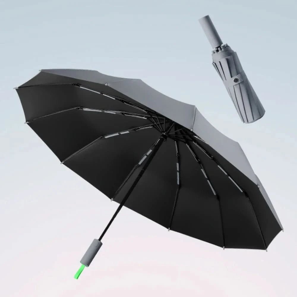 Parapluie Pliant Solide Coupe-Vent pour Hommes et Femmes 1