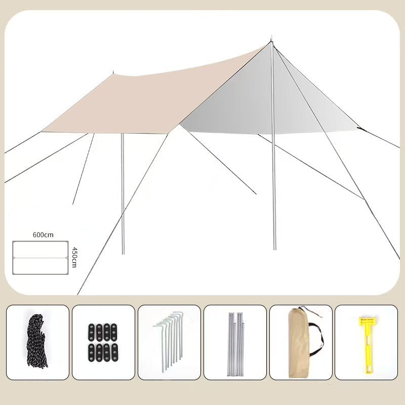Parasol Terrasse Grand Format Portable Pour Activités Extérieures 0