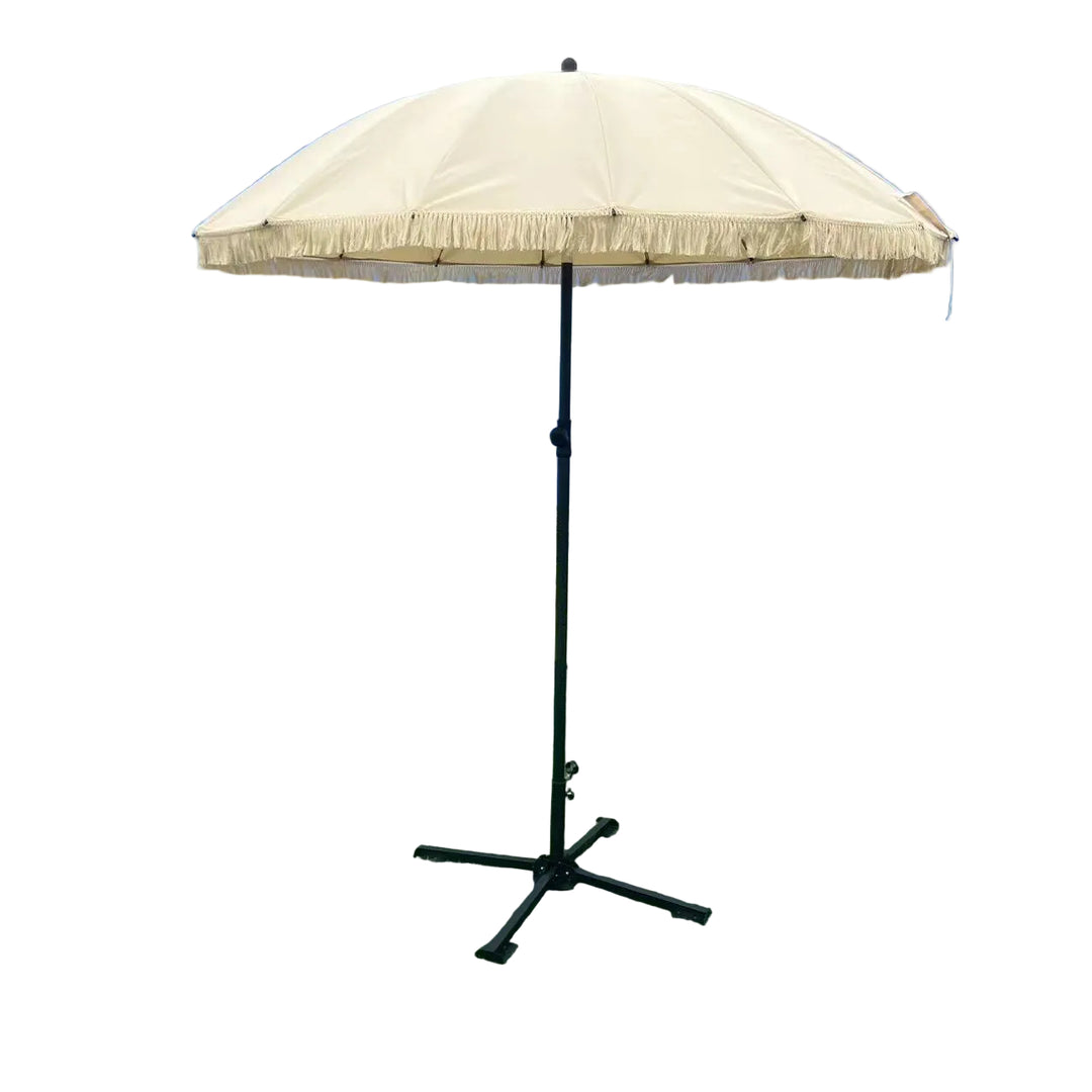 Parasol de jardin avec franges pour extérieur 0