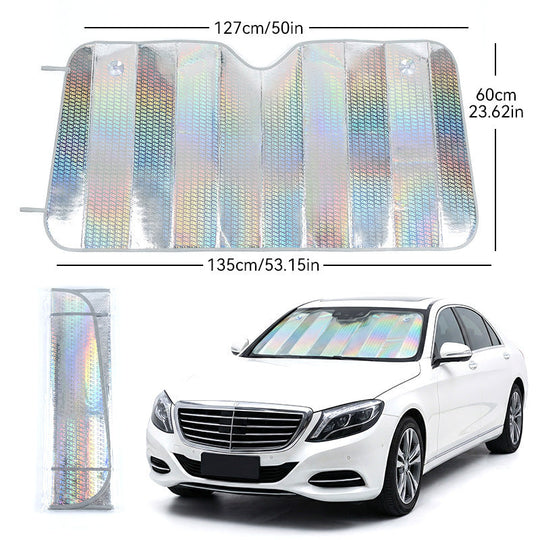 Pare-soleil de voiture pliable holographique unisexe pour pare-brise 0