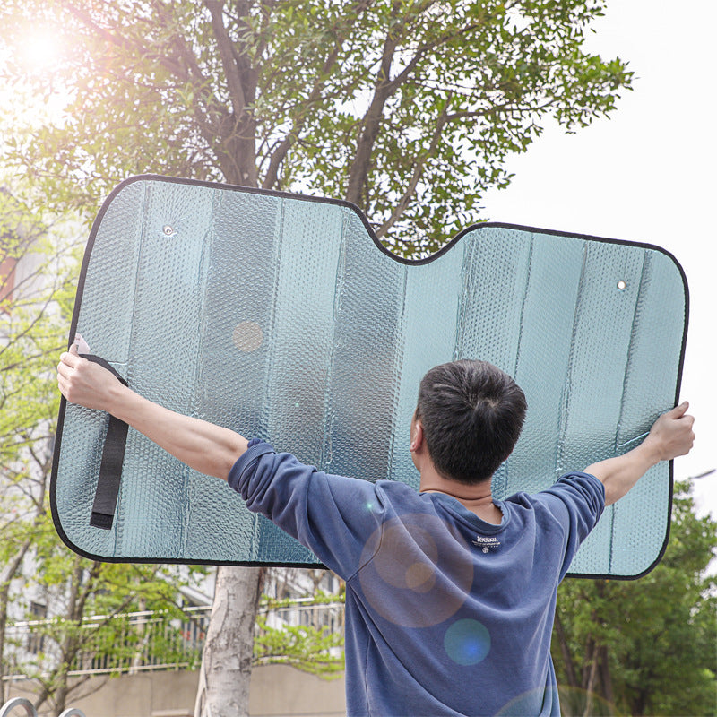 Pare-soleil de voiture pliable unisexe avec isolation thermique réfléchissante 3