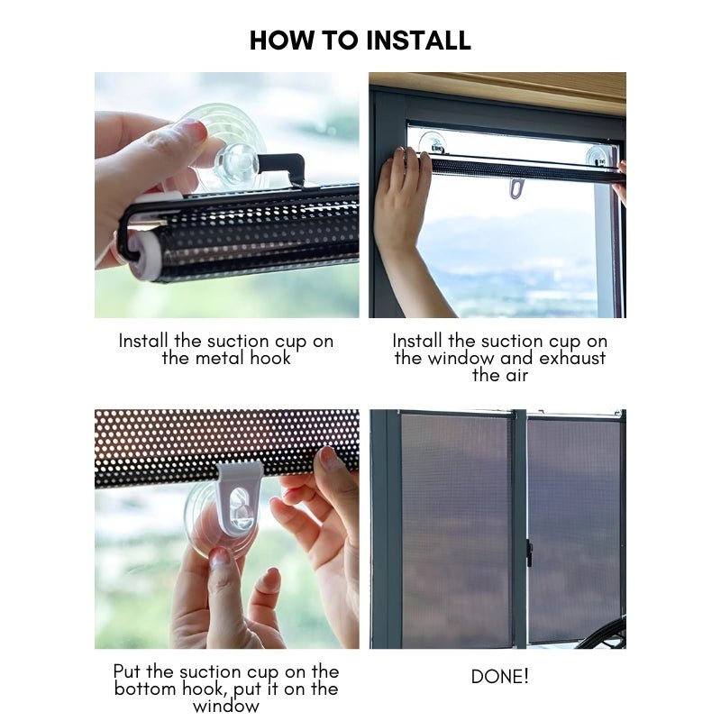 Pare Soleil Rétractable Design Moderne pour Intérieur 3