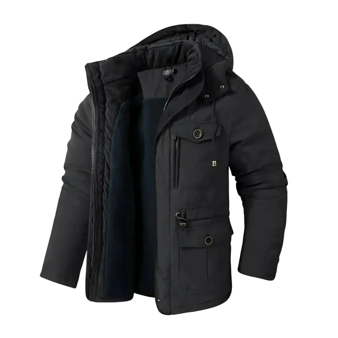 Parka d'Hiver Imperméable pour Hommes avec Doublure en Polaire 0