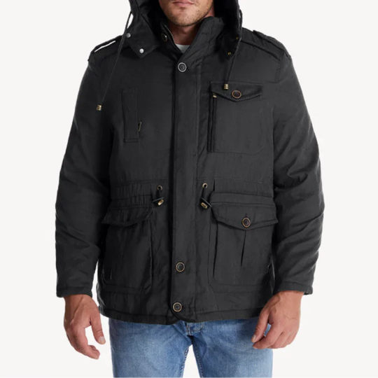 Parka d'Hiver Imperméable pour Hommes avec Doublure en Polaire 1