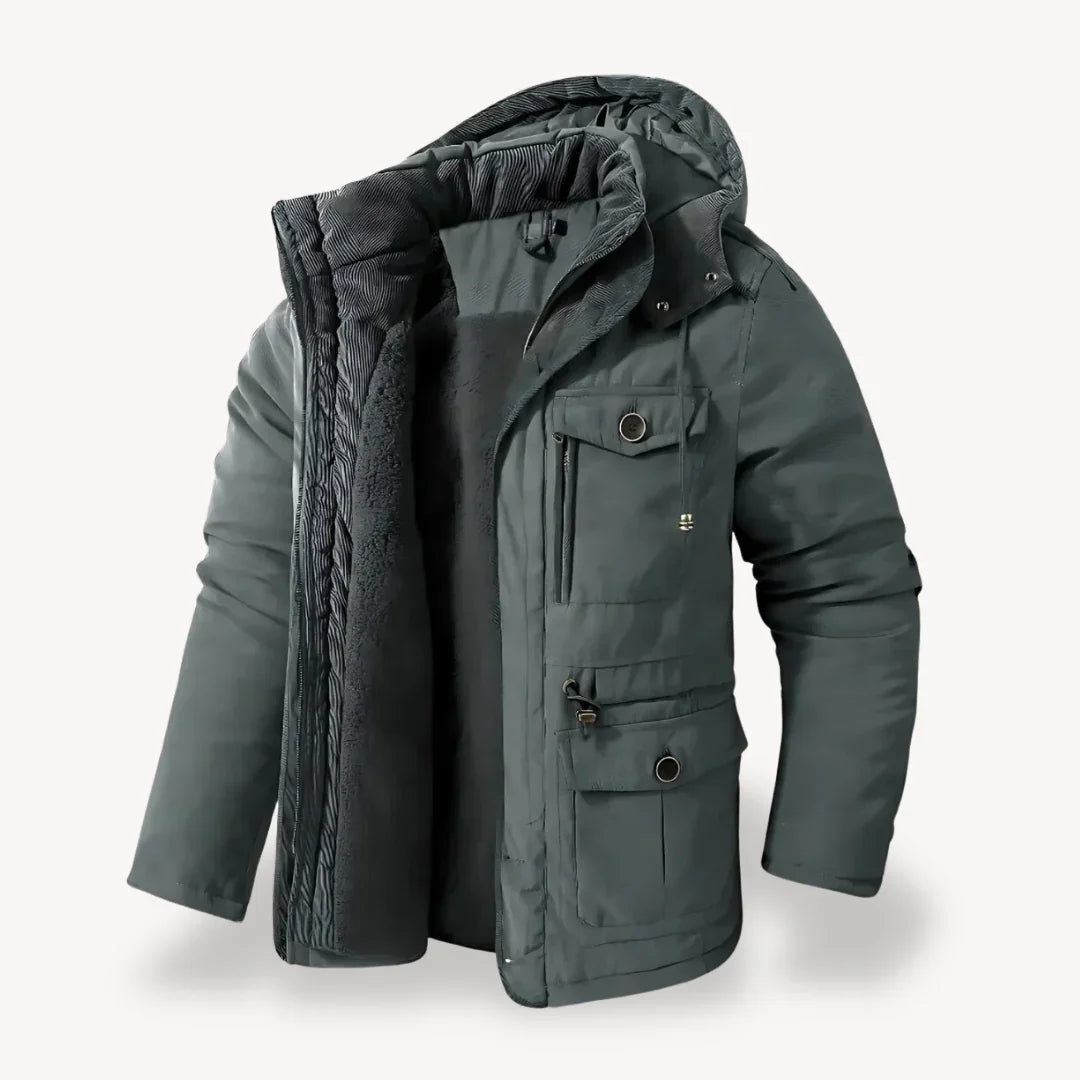 Parka d'Hiver Imperméable pour Hommes avec Doublure en Polaire 3