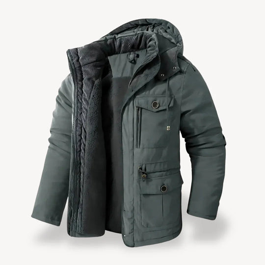 Parka d'Hiver Imperméable pour Hommes avec Doublure en Polaire 3