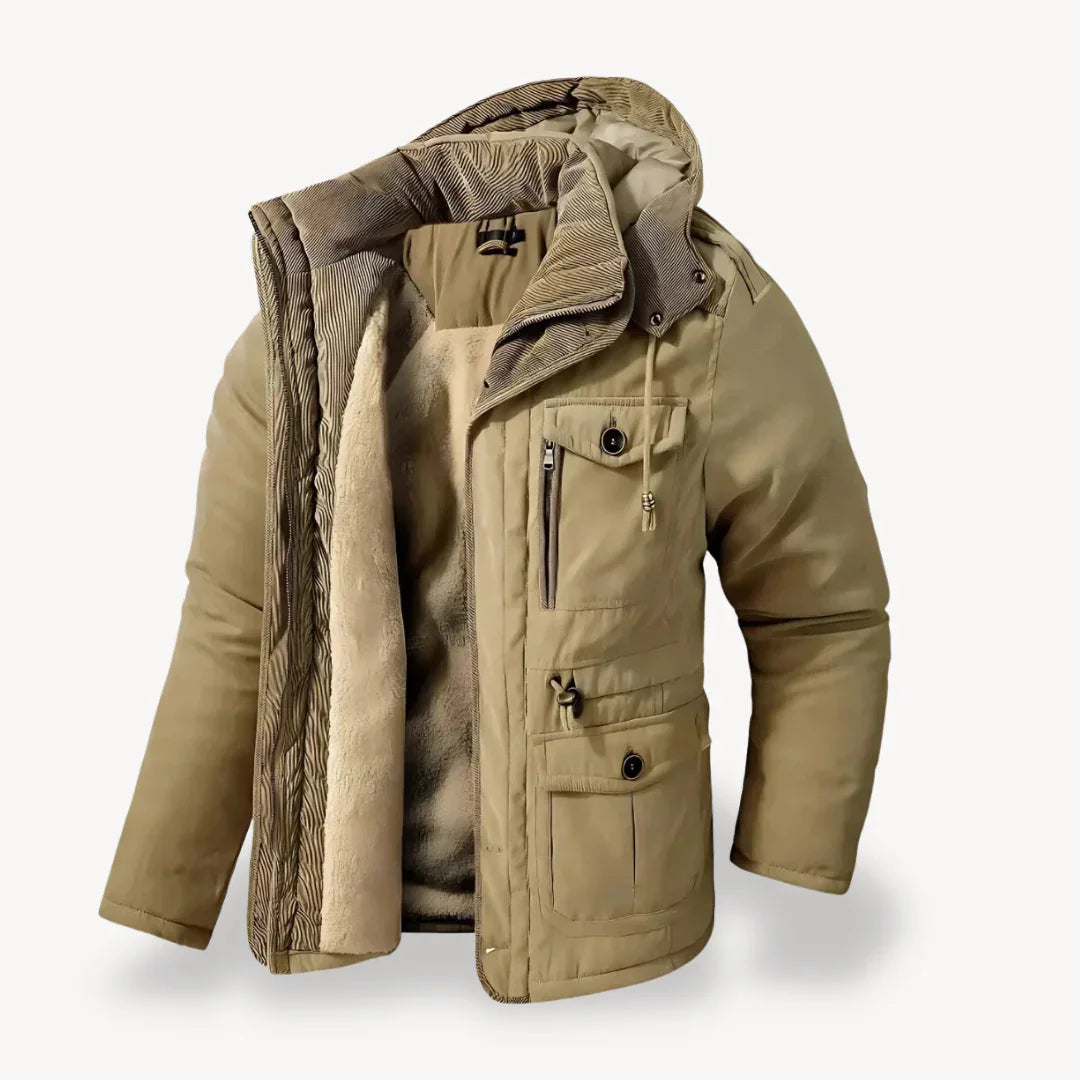 Parka d'Hiver Imperméable pour Hommes avec Doublure en Polaire 4