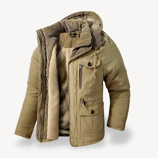 Parka d'Hiver Imperméable pour Hommes avec Doublure en Polaire 4