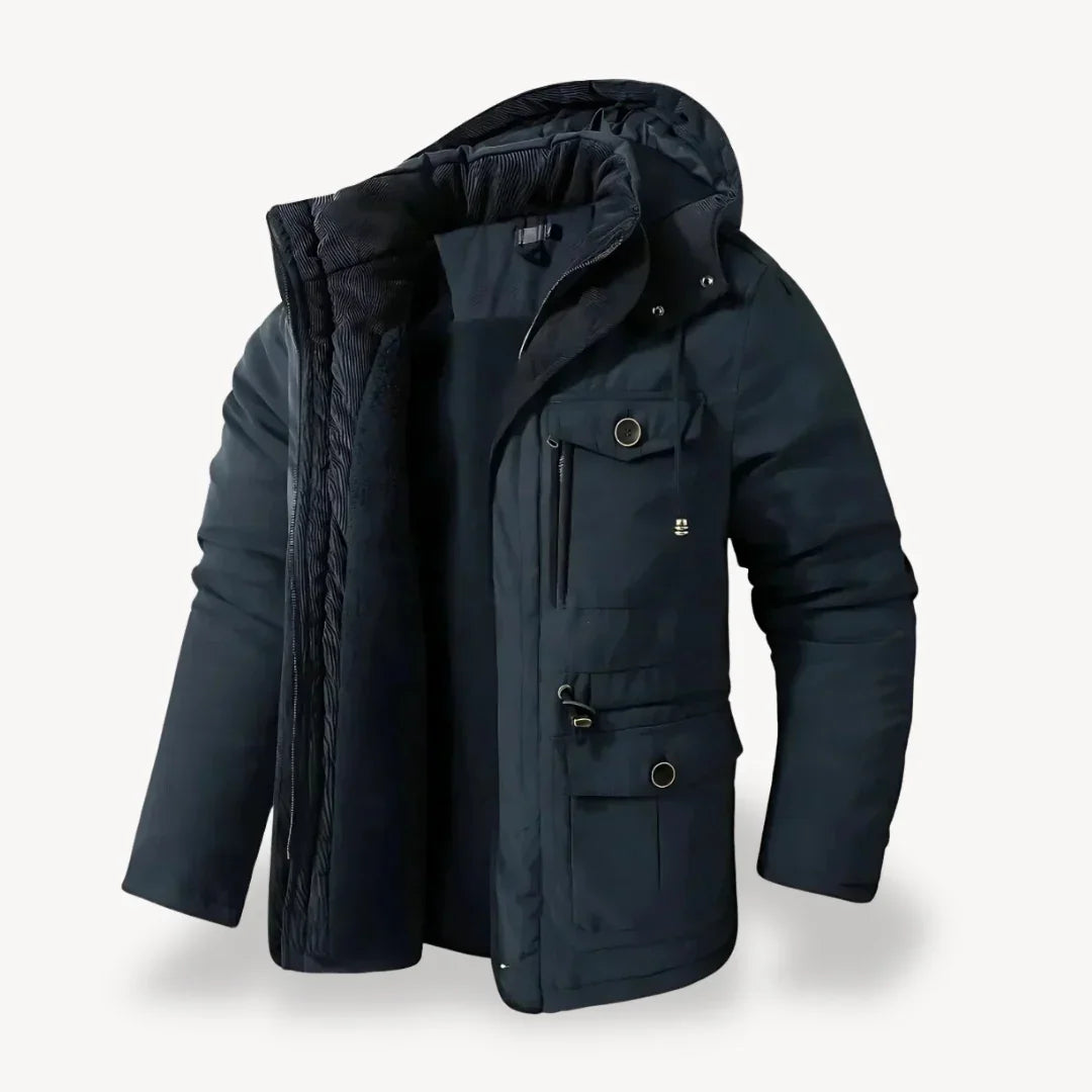 Parka d'Hiver Imperméable pour Hommes avec Doublure en Polaire 5