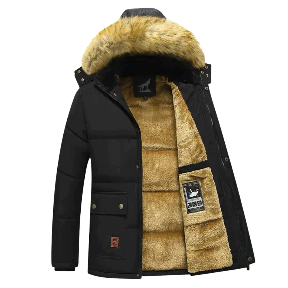 Parka d'Hiver pour Hommes avec Capuche Amovible 0