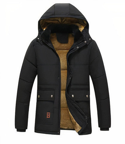 Parka d'Hiver pour Hommes avec Capuche Amovible 2