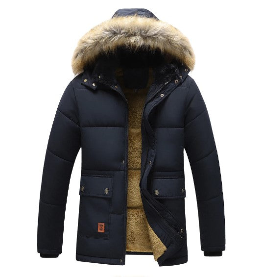 Parka d'Hiver pour Hommes avec Capuche Amovible 3