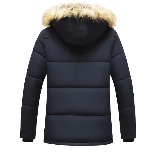 Parka d'Hiver pour Hommes avec Capuche Amovible 6