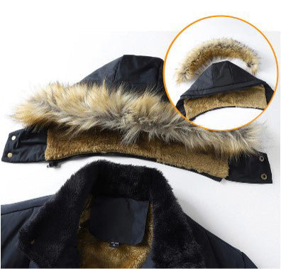 Parka d'Hiver pour Hommes avec Capuche Amovible 7