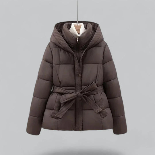 Parka d'hiver Ceinturée pour Femme Chic 1