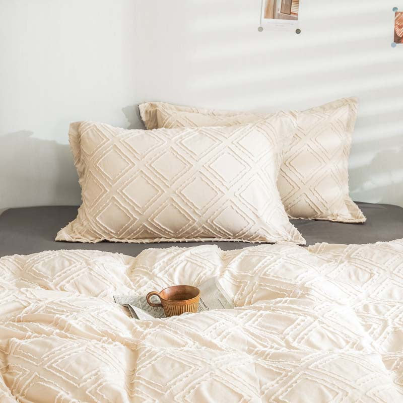 Parure de lit pour femme au design texturé 3