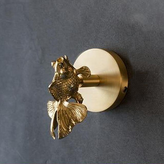 Patère Murale Animale Dorée pour Manteaux et Accessoires 15