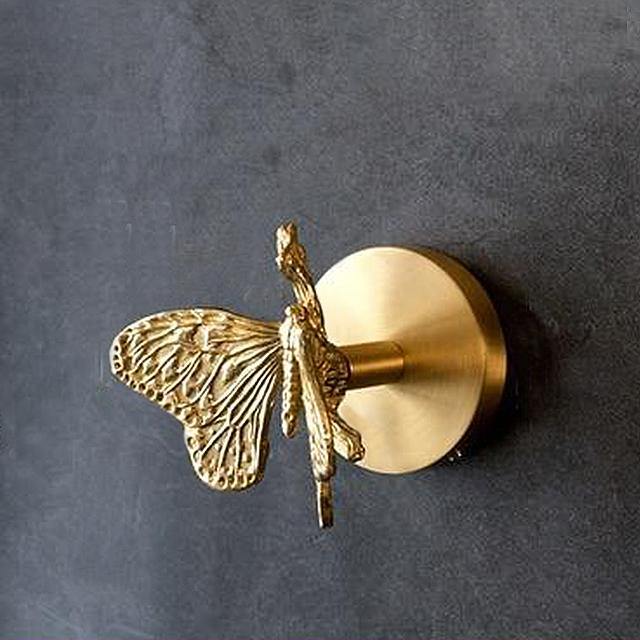 Patère Murale Animale Dorée pour Manteaux et Accessoires 16