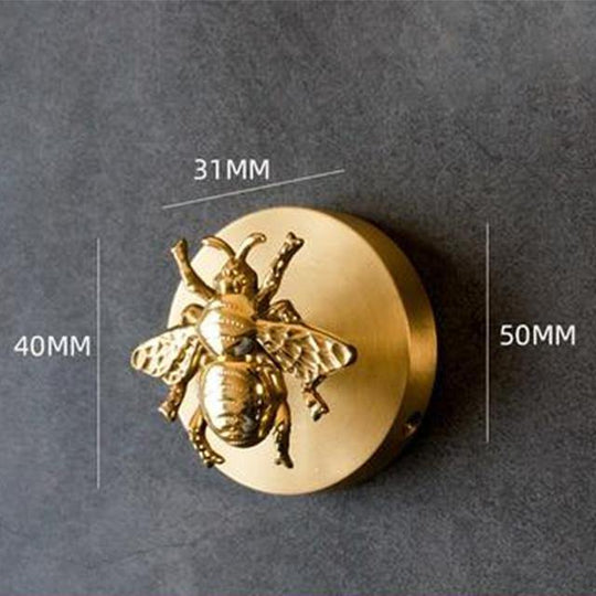 Patère Murale Animale Dorée pour Manteaux et Accessoires 4