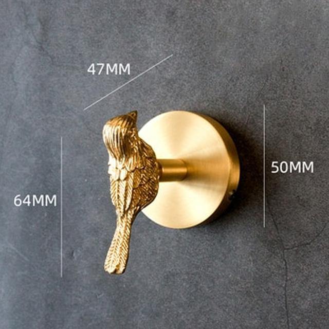 Patère Murale Animale Dorée pour Manteaux et Accessoires 5