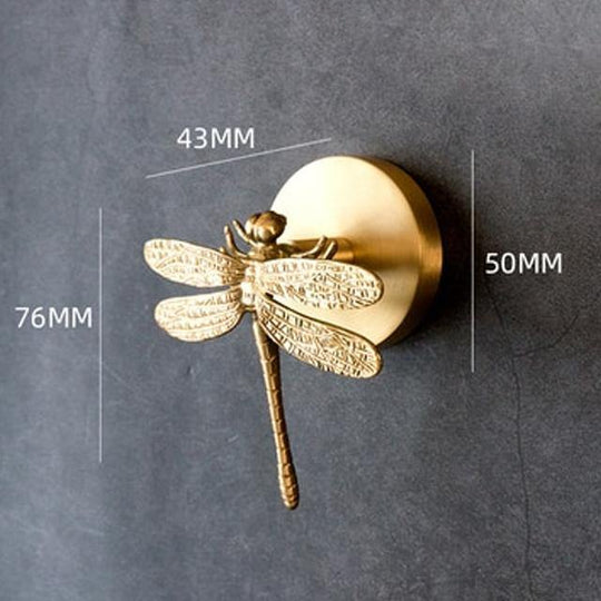 Patère Murale Animale Dorée pour Manteaux et Accessoires 6