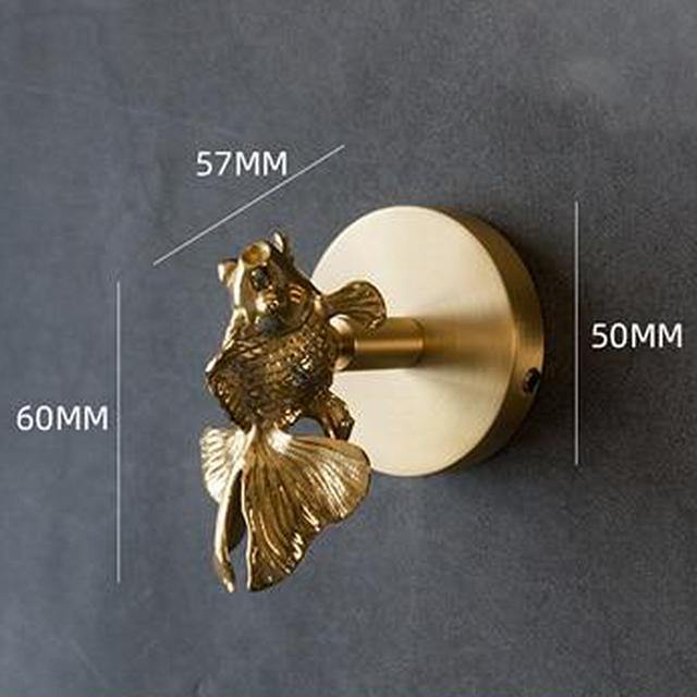 Patère Murale Animale Dorée pour Manteaux et Accessoires 7