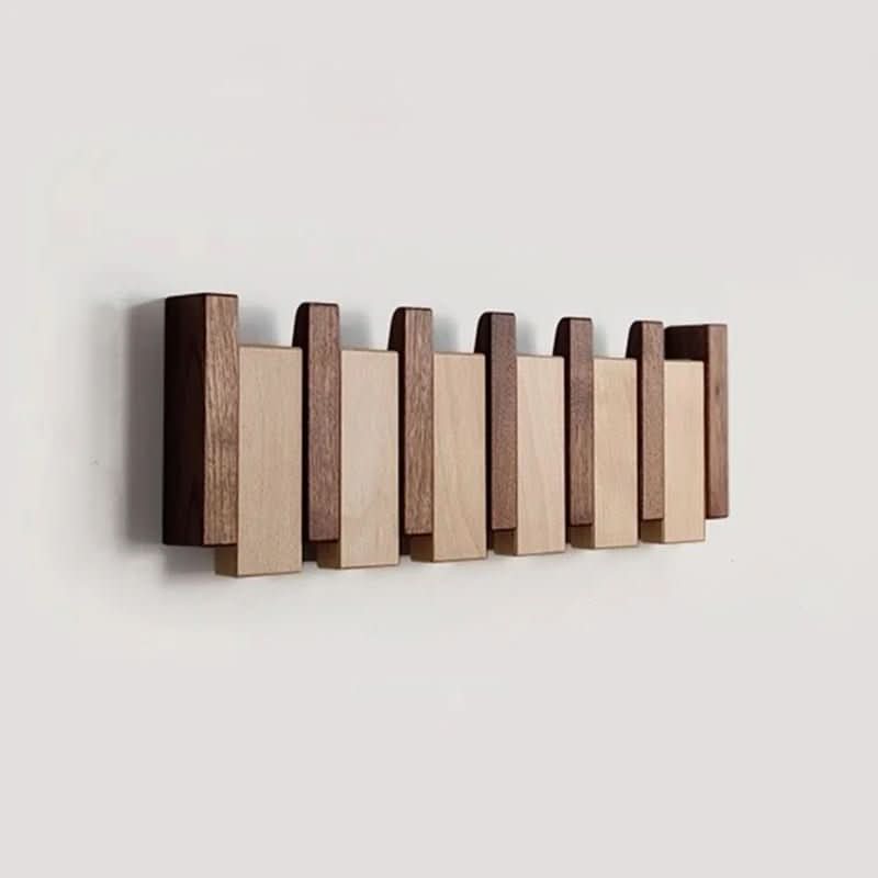 Patère Murale Design Piano Avec Crochets Pliants pour Vêtements et Accessoires 1
