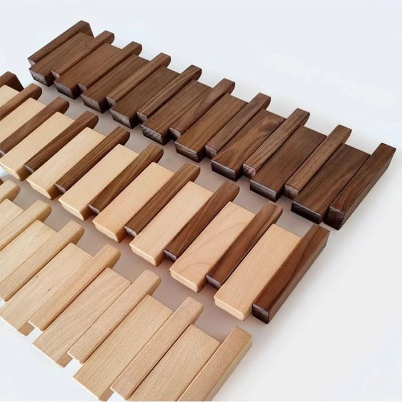 Patère Murale Design Piano Avec Crochets Pliants pour Vêtements et Accessoires 5