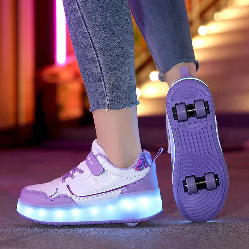 Patins à Roulettes LED pour Enfants - Modèle Zoe 4
