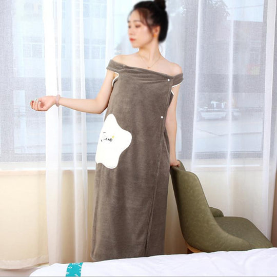 Peignoir Femme Col en V Léger avec Poches - Peignoir de Bain et Robe de Chambre Multi-Usages 6