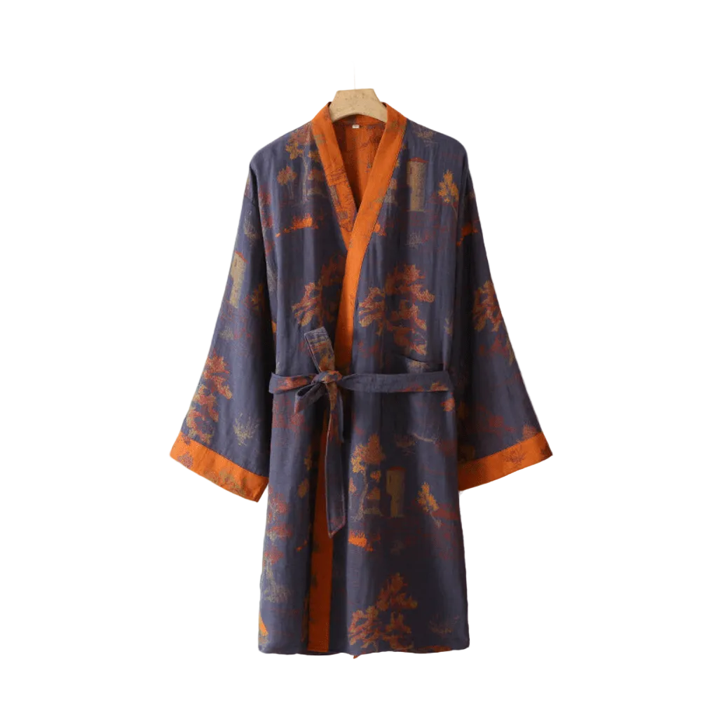 Peignoir Kimono Unisexe Rétro 0