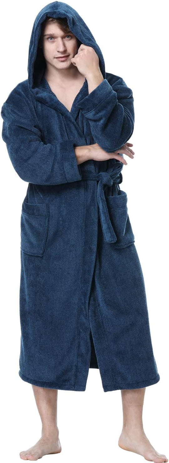 Peignoir Pour Homme à Capuche Confortable avec Poches Profondes 14